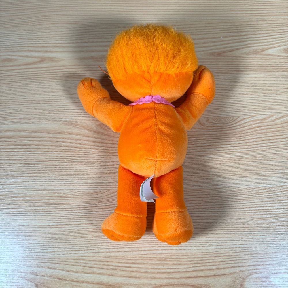 Vintage 2001 Sesame Street Zoe Plush Fisher Price Mattel 90526 Orange 11 inch - Picture 3 of 10